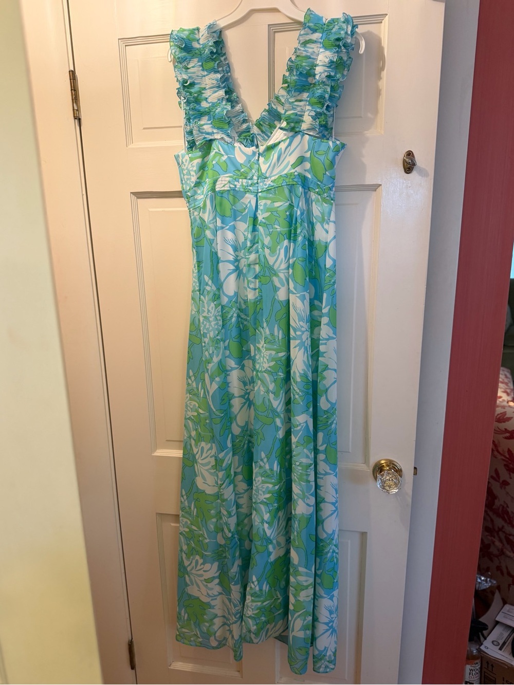 Lilly Pulitzer Blue & Green Floral Dress
